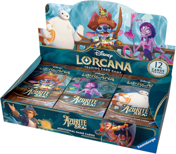 Disney Lorcana TCG: Azurite Sea – Booster Box (24 Packs) – English