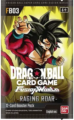 Dragon Ball Super Card Game Fusion World: FB-03 Raging Roar – Booster Pack – English