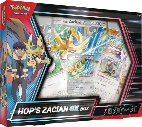 Pokémon TCG: Hop’s Zacian ex Box – English